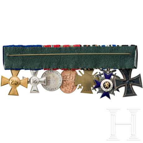 A seven-piece medal bar of an officer, recipient of the Bavarian Military Merit Order 4th Class - фото 2 A seven-piece medal bar of an officer, recipient of the Bavarian Military Merit Order 4th Class - фото 2