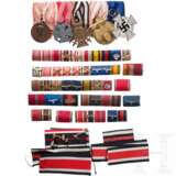 A five-place medal bar, ribbon bars and medal ribbons - фото 1