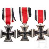Three 1939 Iron Crosses 2nd Class, manufacturers 24, 25, and 120 - photo 1
