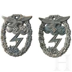 Two Ground Assault Badges, manufacturer Wallpach