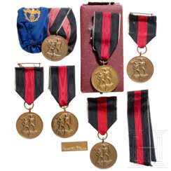 A collection of Sudetenland Medals 1938