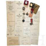 Hauptmann Alfred Schneckenberger - a pay book, certificates and medals of the Gebirgsjäger - Foto 1