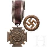 An NSDAP Long Service Award in Bronze and a Gau Munich Badge 1933 - фото 1