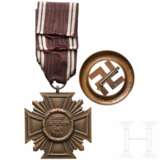 An NSDAP Long Service Award in Bronze and a Gau Munich Badge 1933 - фото 2