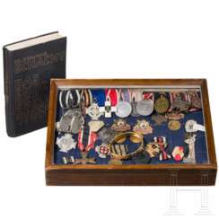 A small group of orders an pins