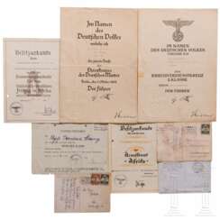 Two certificates of a member of the Ln.Rgt. (mot.) Afrika