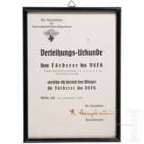 A certificate to the pennant for sponsors of the NSFK - photo 1