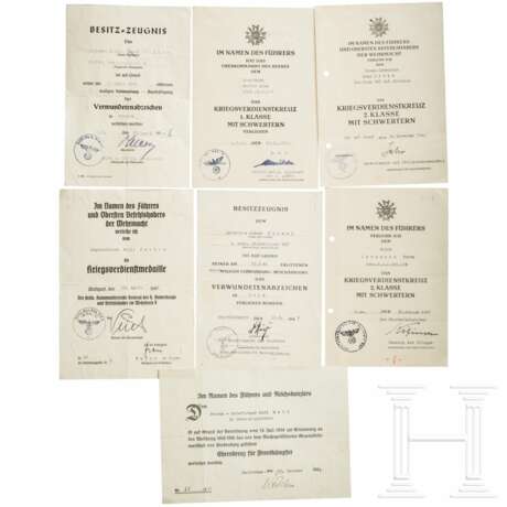 An extensive collection of award documents - photo 1