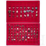 A collection of miniatures, pins and membership badges, with Knight's Cross miniature - фото 1