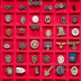 A collection of miniatures, pins and membership badges, with Knight's Cross miniature - фото 3