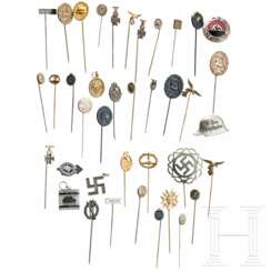 Approx. 35 miniatures, membership badges, and other insignia