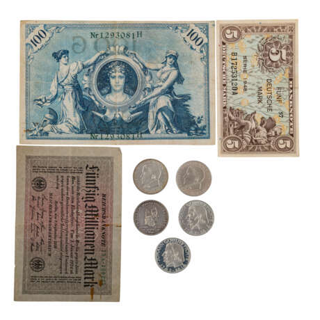 BRD Konvolut Münzen und Banknoten mit Teilen der Top 5 - - Foto 1