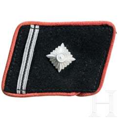 A single collar tab for an SS-Scharführer of the armored forces ("Panzertruppe")