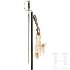 An SS NCO's sword with hanger, manufacturer Alcoso