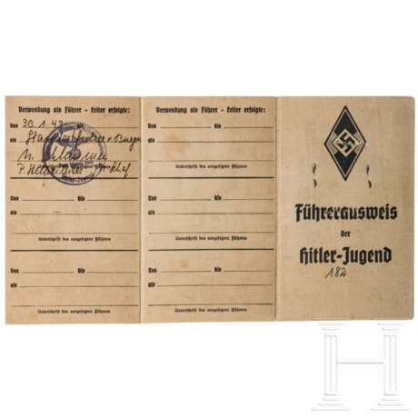 Document grouping of a HJ leader, up to SS-Rottenführer - Foto 3