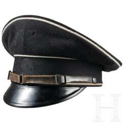 A visor cap for the black uniform of the EM/NCOs