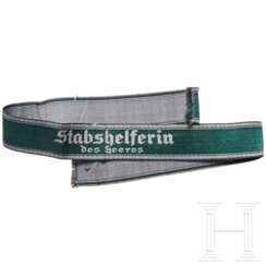 A cuff title "Stabshelferin des Heeres"