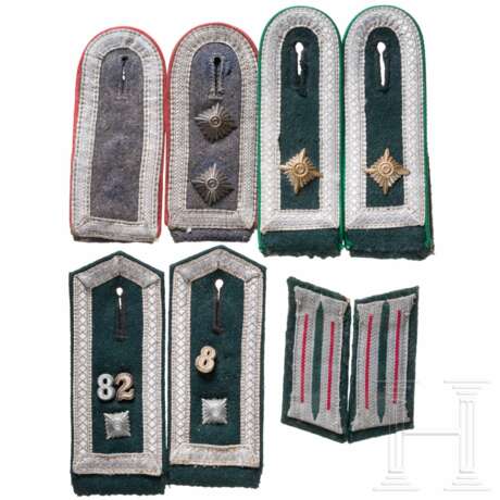 Three pairs of NCO shoulder boards and one pair of collar tabs, Heer and Luftwaffe - photo 1 Three pairs of NCO shoulder boards and one pair of collar tabs, Heer and Luftwaffe - photo 1