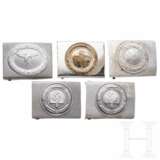 A collection of EM/NCO belt buckles - photo 1