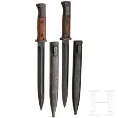 Two combat bayonets 84/98