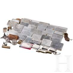 A small group of trench art - prisoner of war works