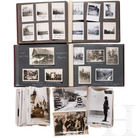 Two photo albums and press photos, Eastern and Western front - photo 1 Two photo albums and press photos, Eastern and Western front - photo 1
