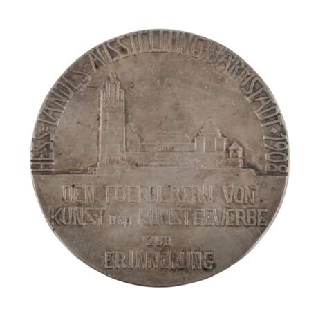 Hessen - Versilberte Bronzemedaille 1908. Auf die - photo 2