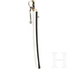 A lion's head sabre for officers with portepee