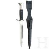 An etched dress bayonet KS98 with frog, manufacturer Gustav Spitzer - фото 1