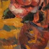 “Roses” Canvas Oil paint Expressionist Still life 2017 - photo 3
