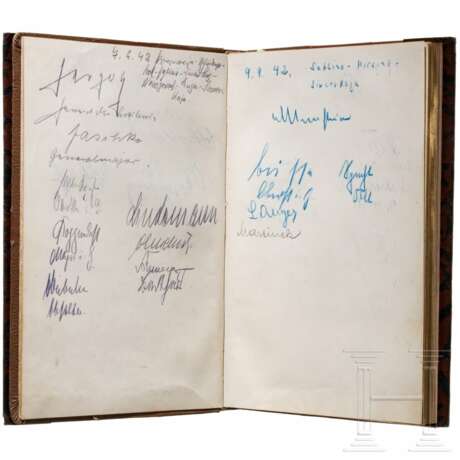 Alfred Undeutsch - Guestbook of the train driver of Generaloberst Georg Lindemann's special train from August 1942 to February 1944 - photo 3 Alfred Undeutsch - Guestbook of the train driver of Generaloberst Georg Lindemann's special train from August 1942 to February 1944 - photo 3