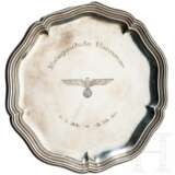 A silver plate "Kriegsschule Hannover - 1.1.35 - 5.10.36" - photo 1
