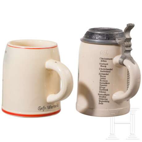 A reservist's mug I.R. 37 and a commemorative mug "Einmarsch in Sudetenland" - photo 3