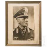 A framed portrait photo of Generalfeldmarschall Erwin Rommel - Foto 1