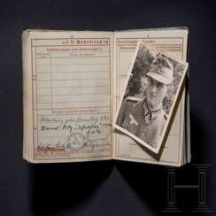 Siegfried Grabert, bearer of the Oak Leaves – his military service book for Lehr-Regiment z.b.V. 800 "Brandenburg"