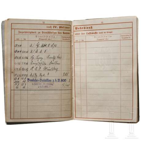 Siegfried Grabert, bearer of the Oak Leaves – his military service book for Lehr-Regiment z.b.V. 800 "Brandenburg" - photo 6 Siegfried Grabert, bearer of the Oak Leaves – his military service book for Lehr-Regiment z.b.V. 800 "Brandenburg" - photo 6