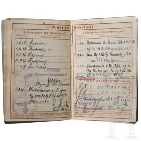 Siegfried Grabert, bearer of the Oak Leaves – his military service book for Lehr-Regiment z.b.V. 800 "Brandenburg" - photo 7 Siegfried Grabert, bearer of the Oak Leaves – his military service book for Lehr-Regiment z.b.V. 800 "Brandenburg" - photo 7