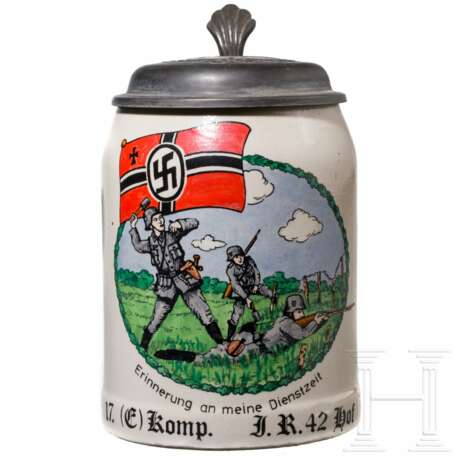 A reservist's mug to a member of the Infanterie-Regiment 42 Hof - photo 1