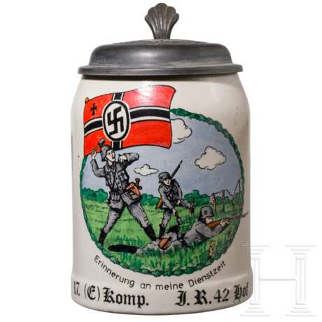 A reservist's mug to a member of the Infanterie-Regiment 42 Hof - photo 3