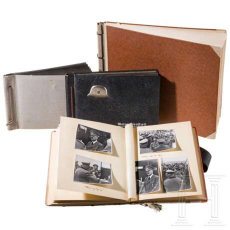 A group of photo albums of an Oberleutnant serving in Armee-Nachrichten-Regiment 521 - photo 1