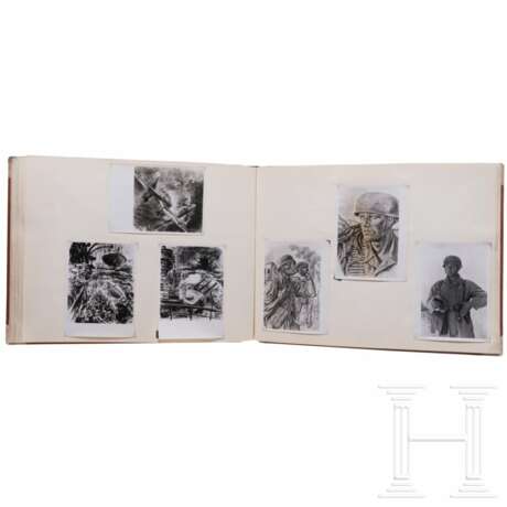 A group of photo albums of an Oberleutnant serving in Armee-Nachrichten-Regiment 521 - photo 15