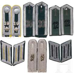 A small group of shoulder boards for engineers