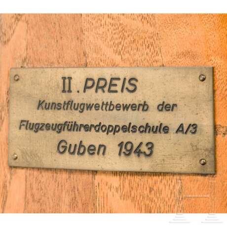 A wooden propeller, 2nd award in an aviation contest of the Flugzeugführerdoppelschule A/3 Guben - photo 4