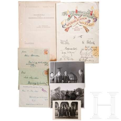 Field Marshal Hugo Sperrle - his handwritten envelopes and photos - Foto 1