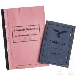 Günter Hannak - Soldbuch and aviation assessment of the Knight's Cross Winner