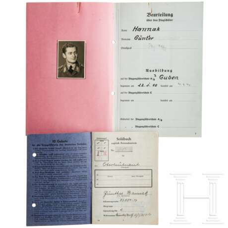 Günter Hannak - Soldbuch and aviation assessment of the Knight's Cross Winner - Foto 2 Günter Hannak - Soldbuch and aviation assessment of the Knight's Cross Winner - Foto 2
