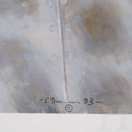 Adolf Galland - a signed art print by the Russian artist Sergej Danilin, 1995 - photo 4 Adolf Galland - a signed art print by the Russian artist Sergej Danilin, 1995 - photo 4