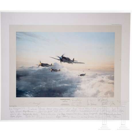 Art print "Flight of the Eagles" by Robert Taylor with numerous signatures - фото 1 Art print "Flight of the Eagles" by Robert Taylor with numerous signatures - фото 1