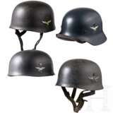 Three replica steel helmets M 38 for paratroopers - photo 1