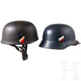 Three replica steel helmets M 38 for paratroopers - photo 3